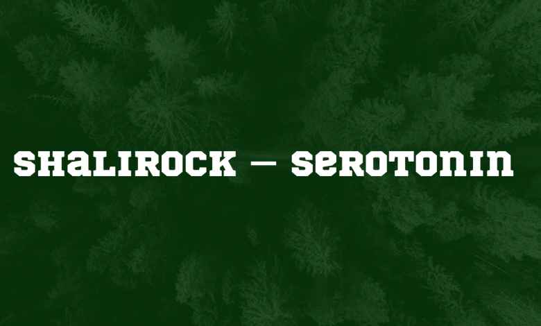 Shalirock – Serotonin